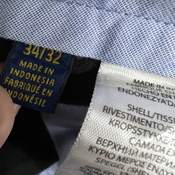 Polo Ralph Lauren Pants Mens 34x32 Gray Straight Fit Stretch Chino Casual Office - Picture 4 of 16